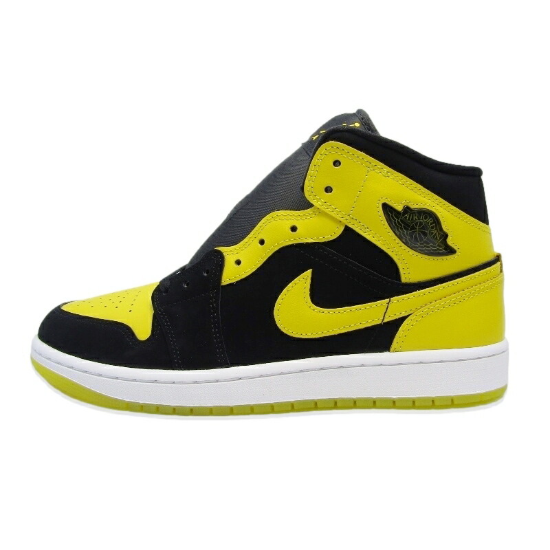 楽天市場】ナイキ エアジョーダン1 ミッドカット ブラック / イエロー