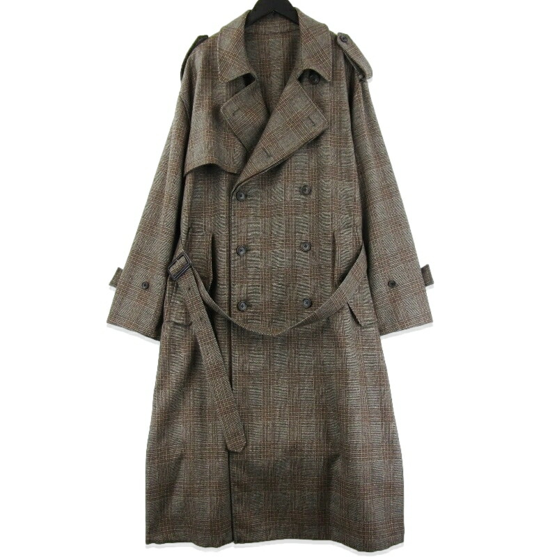 極美品‼️stein シュタイン　ウールトレンチコート　M ACRMTSM ファッション 極美品‼️stein シュタイン ウール