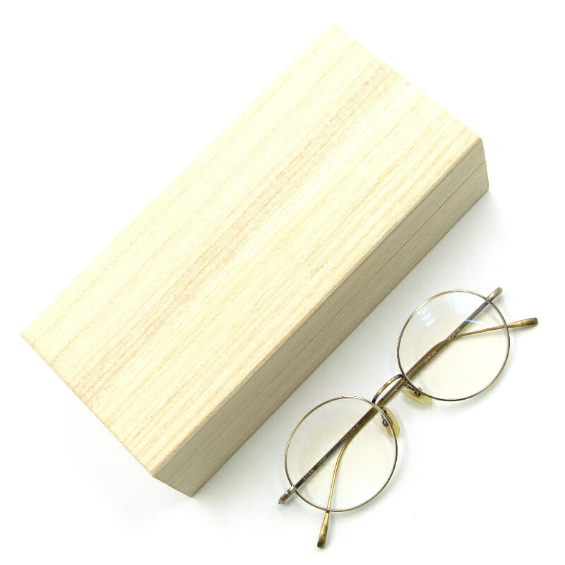 1円 美品 金子眼鏡 度入り メガネ ゴールド色 BQ982