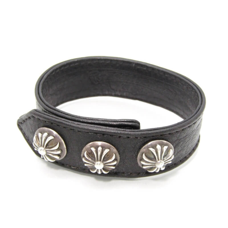 クロムハーツ　レザーブレス 楽天市場】クロムハーツ Chrome Hearts サイズ:1 RR TINY BUCKLE