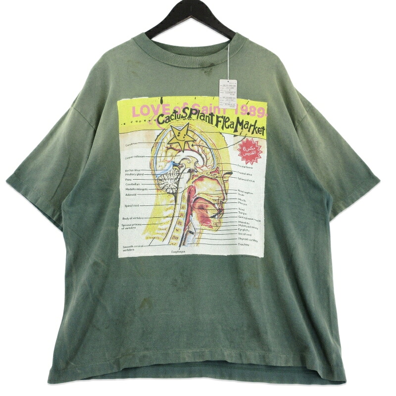 新品 セントマイケル × Cactus SM-YS1-0000-C01 Tシャツ SAINT MICHAEL セントマイケル 24AW SM-YS1-0000-C01 Cactus