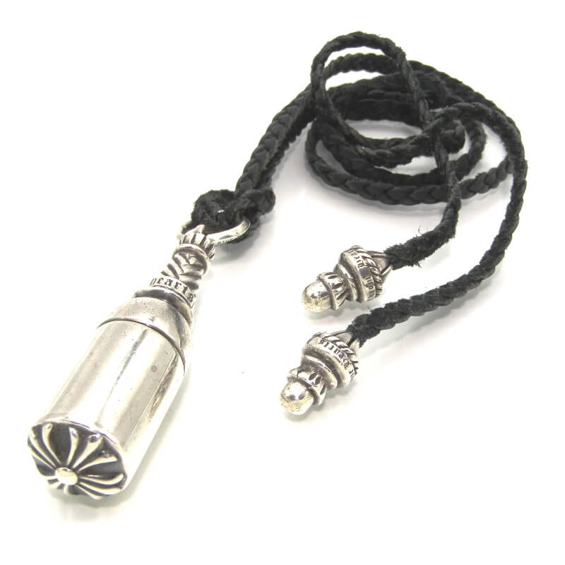 CHROME HEARTS クロムハーツ レザーケース爪楊枝入れ シルバー3本 CHROME HEARTS クロムハーツ レザーケース爪楊枝入れ シルバー3