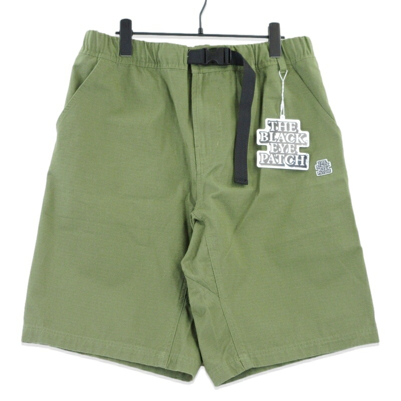 BLACK EYE PATCH 美品 レオパード スウェット ショーツ M 緑 BLACK EYE PATCH 美品 レオパード スウェット ショーツ M 緑