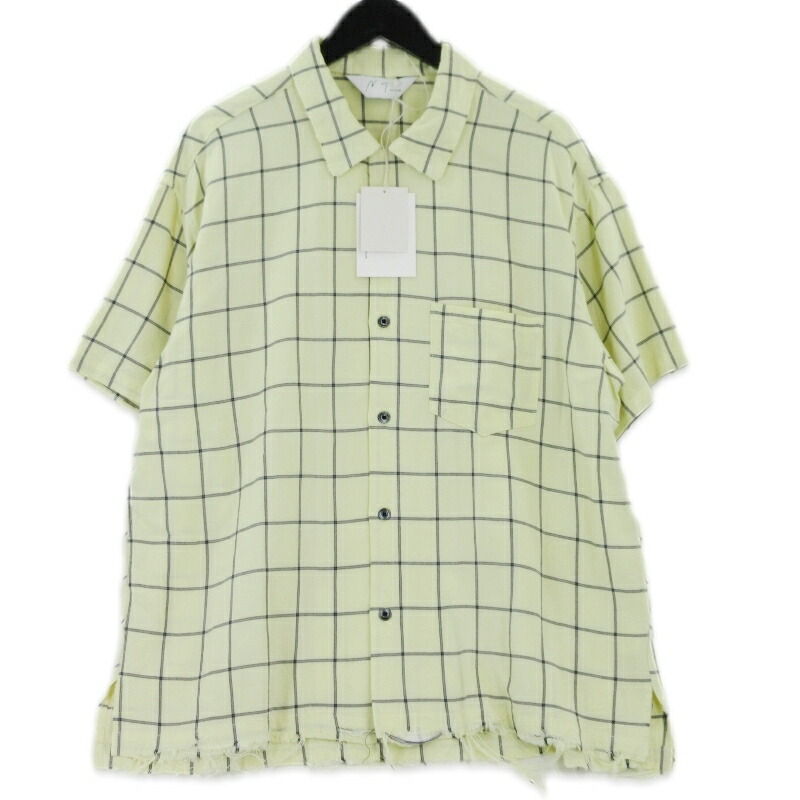 ANCELLM アンセルム/24SS レーヨンチェックシャツ クラッシュ 淡黄2 179631297_o1.png?