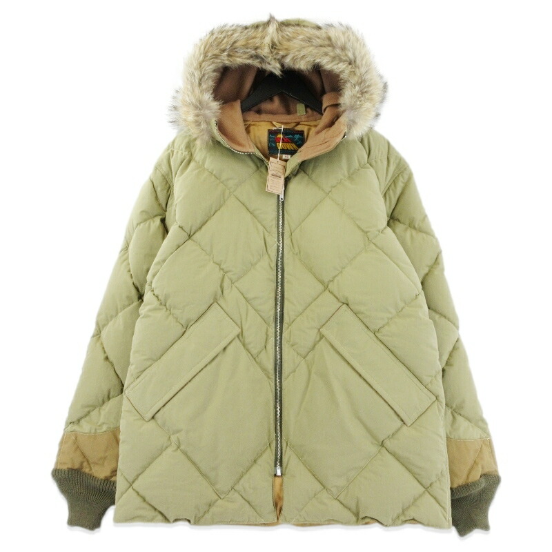 美品　ウエアハウス　ダウンジャケット M カーキ 楽天市場】【値下げしました】WAREHOUSE DOWN JACKET size：M ウエア