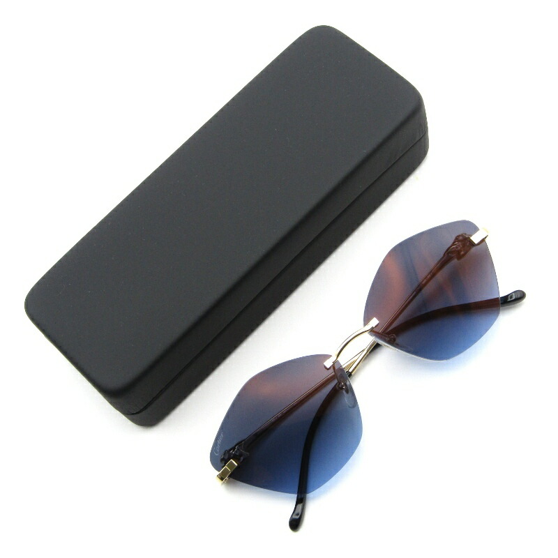 【美品】Cartier サントス ドゥ カルティエ サングラス　リムレス Cartier - プルミエール ドゥ カルティエ 58MM リムレス