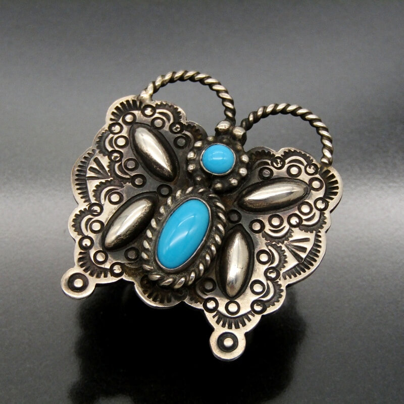 【ナバホ族】リング　ハーマンスミス氏　インディアンジュエリー 楽天市場】【中古】美品 Herman Smith ナバホ族 リング ターコイズ