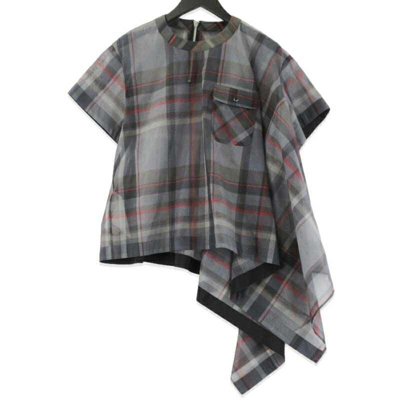 楽天市場】【サカイ】sacai コットン シャツ ニット切替 トップス