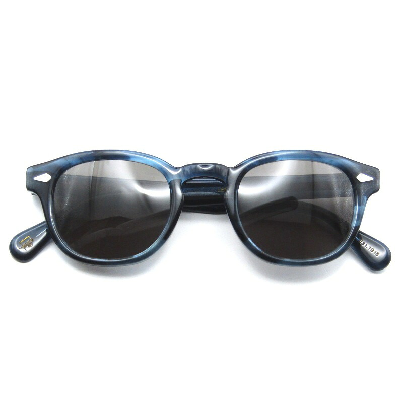 【中古】美品 MOSCOT モスコット サングラス LEMTOSH 46 中国製 レムトッシュ ボスリントン ボストン/ウェリントン INKブラック メガネ 眼鏡 サングラス 65009121