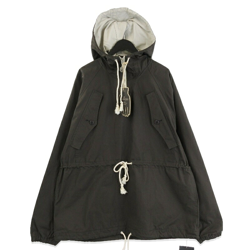 【中古】未使用 BY GLAD HAND グラッドハンド HUNTERS SMOCK PARKA BYGH-24-AW-06 スモックパーカ ジャケット ブラック 黒 XLプルオーバー 日本製 メンズ 71014271