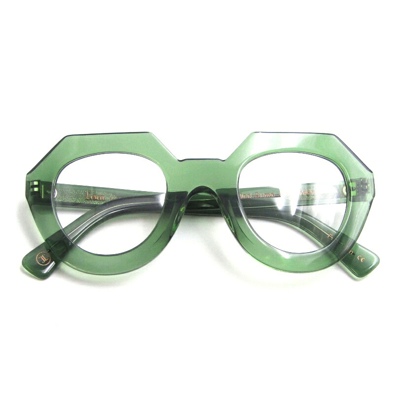 【中古】未使用 Lesca LUNETIER レスカ ルネティエ メガネフレーム Sumo フランス製 スモー クラウンパント Green メガネ 眼鏡 サングラス 65009174