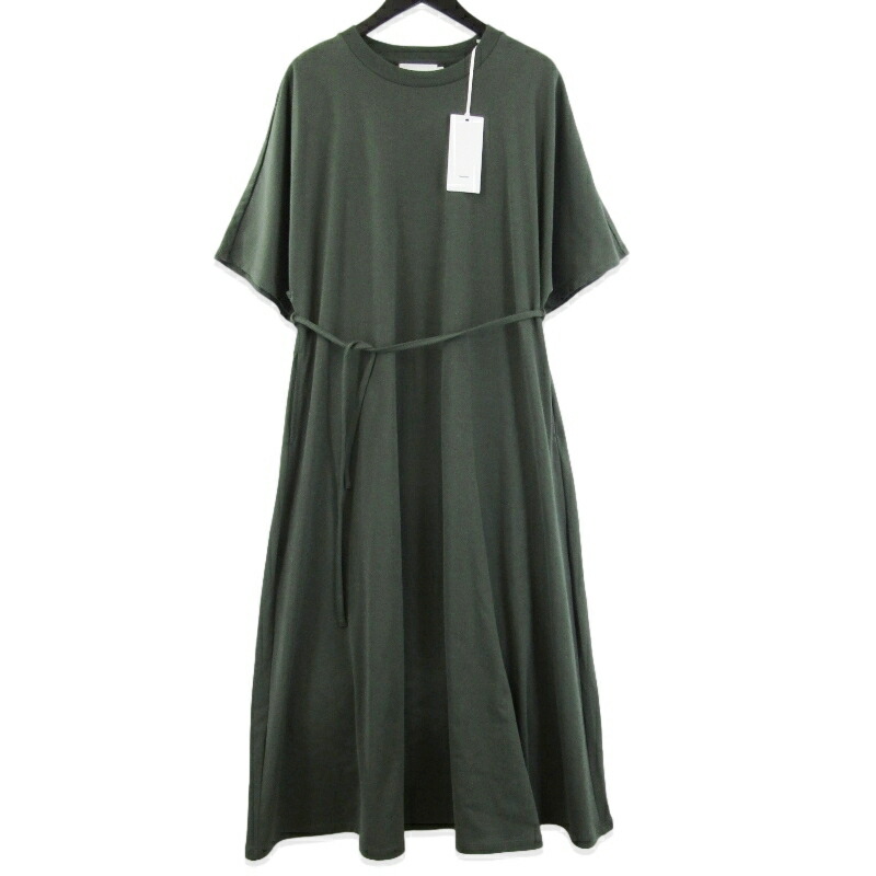【中古】未使用 Graphpaper グラフペーパー Tri Spun Cotton Kimono Sleeve Dress GL253-70307 25AW キモノスリーブドレス GREEN 0 ウィメンズ レディース 日本製 18001398 12,320円