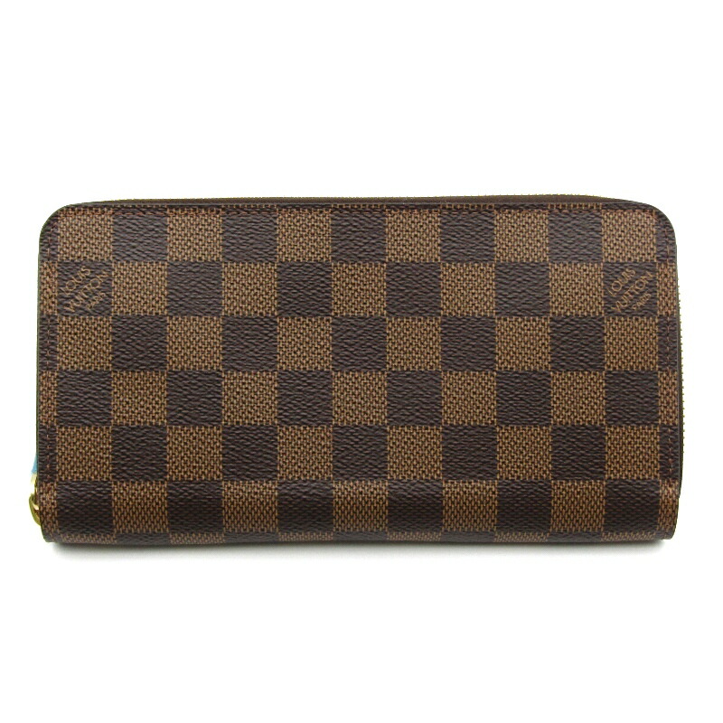 【美品】ルイヴィトン　ジッピーウォレッット　長財布 ダミエ エベヌ 楽天市場】ルイヴィトン ダミエ ジッピーウォレット イラスト N63004