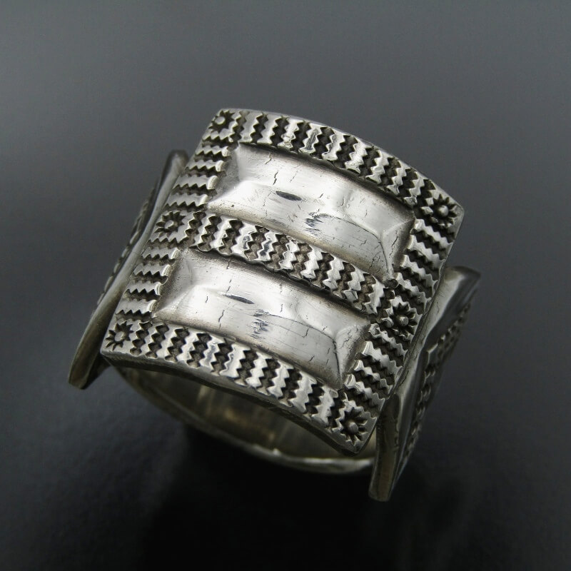 楽天市場】【中古】Norbert Peshlakai ナバホ族 リング スタンプワーク