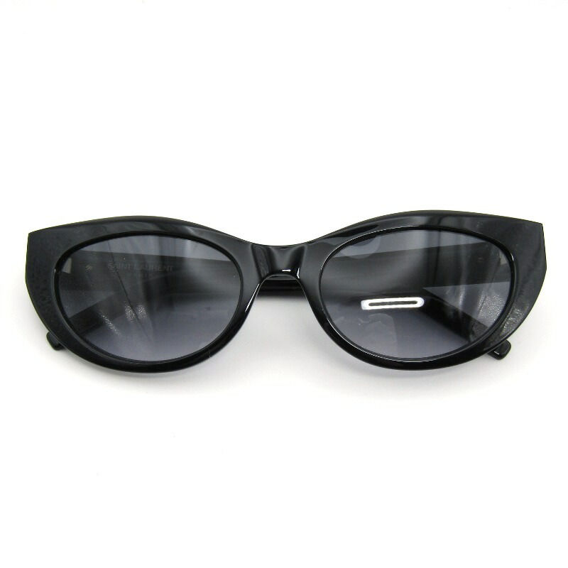 【中古】未使用 SAINT LAURENT PARIS サンローラン サングラス SL M115 イタリア製 002 ブラック フォックス USフィット YSL カサンドラロゴ グレーグラディエント メガネ 眼鏡 54000169