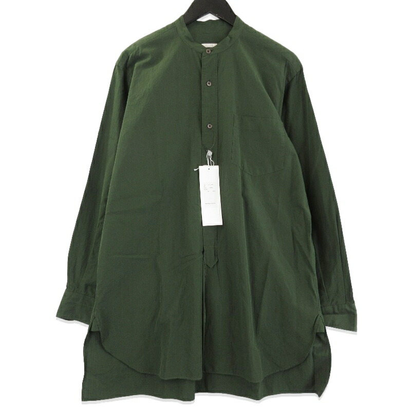 楽天市場】COMOLI 21ss BAND COLLAR SHIRT NAVY コモリ バンド カラー