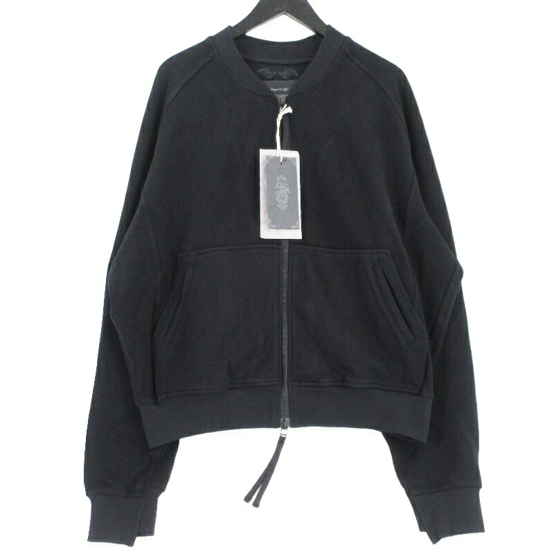 【中古】美品 Professor.E プロフェッサーイー INVERTED ZIP-UP 25SS-PE-JKT-09 ジップ ジャケット ブラック 黒 48 メンズ 99000199