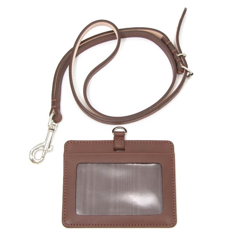 【中古】美品 BEORMA ベオーマ IDカードホルダー チェルシーレザー S0170 PORCINI COFFEE CHELSEA LEATHER ID CARD HOLDER ブラウン IDケース パスケース カードケース ストラップ コーヒー イギリス製 ビジネス レザー 28011750