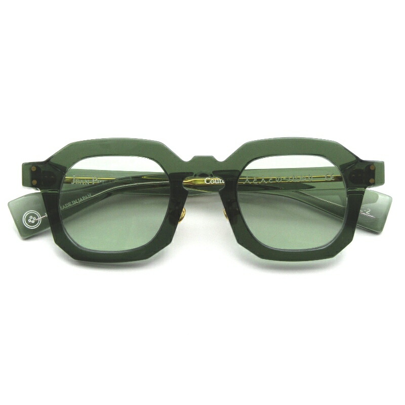 【中古】美品 JEAN PHILIPPE JOLY × Filton ジャンフィリップジョリー フィルトン サングラス Couture 日本製 C-2 クリアオリーブクチュール パリジャン フレンチウェリントン ライトグリーン メガネ 眼鏡 サングラス 65009679