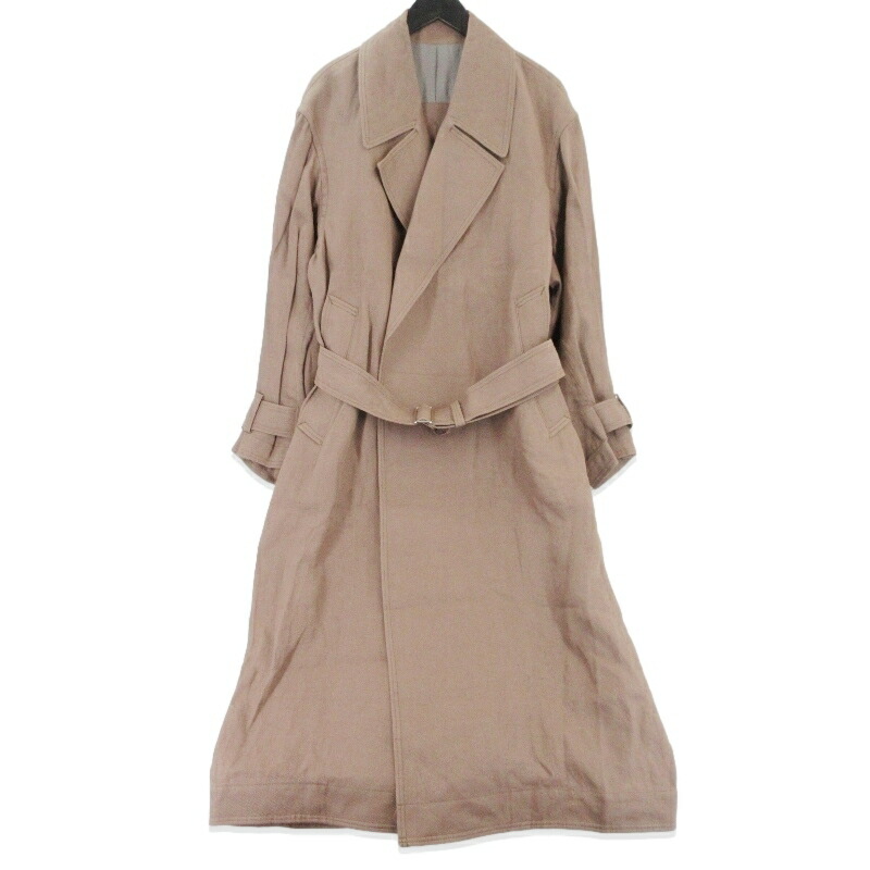 【中古】YOKE ヨーク Paper Kersey Double Breasted Overcoat YK21SS0185C ぺーパー ダブルブレスト オーバーコート 和紙 トープ 2 日本製 メンズ 99000359 10,010円