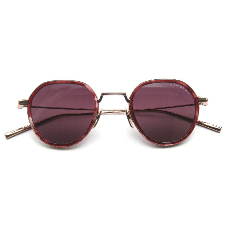 【中古】美品 DITA ディータ サングラス ARTOA.82x DTS475-A-03 日本製 アルトア クラウンパント Rose Gold/Rose Tortoiseインナーセルリム ワッパ DARK CHERRY TO CLEAR GRADIENT メガネ 眼鏡 サングラス 65009727｜ＣＬＡＳＳＩＣ