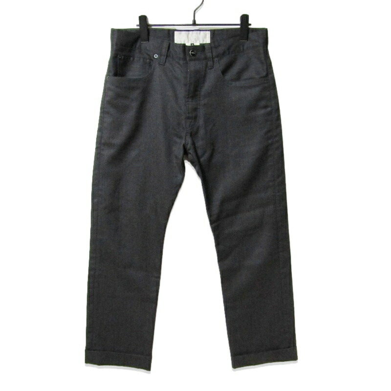 【中古】COMME des GARCONS GANRYU コムデギャルソン スラックスパンツ EN-P006 ガンリュウ ボタンフライ チャコールグレー Mメンズ 27112616
