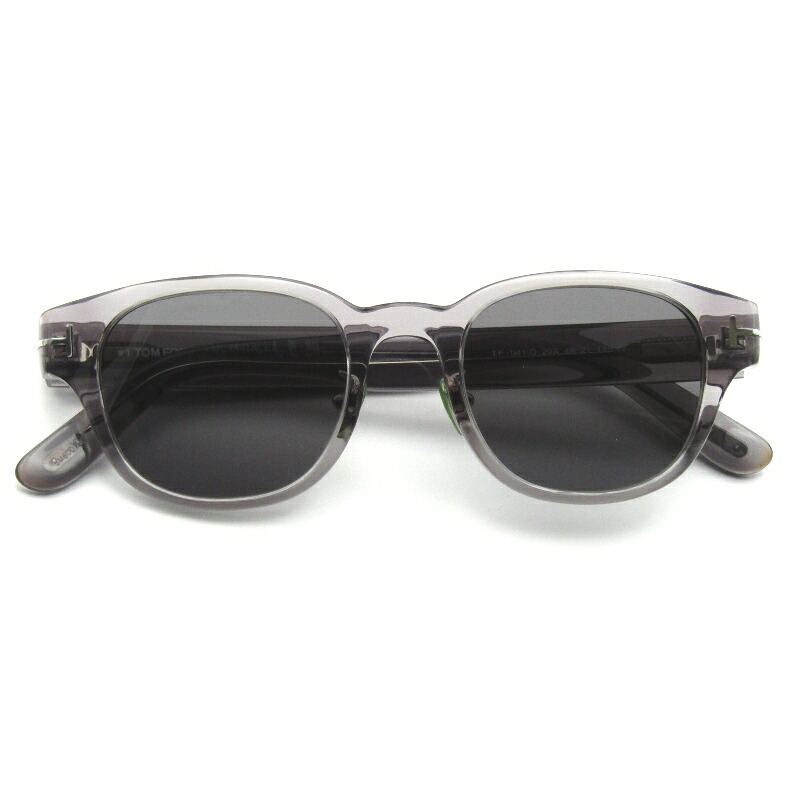 【中古】TOM FORD トムフォード サングラス TF1041-D イタリア製 ウェリントン 日本企画 20A クリアグレーグレー メガネ 眼鏡 サングラス 65009749