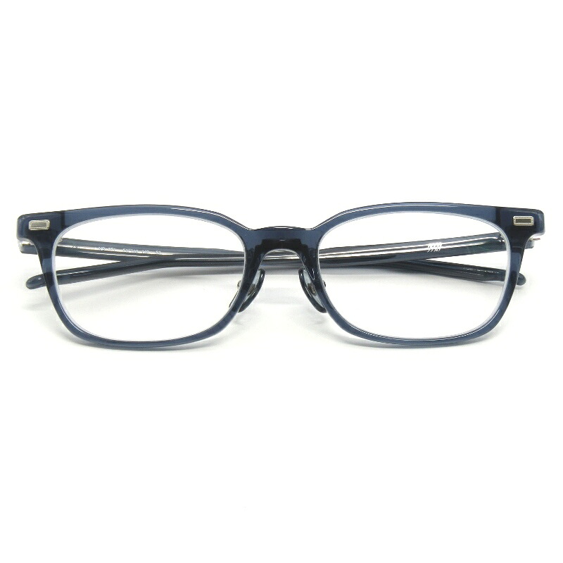 【中古】美品 999.9 フォーナインズ メガネフレーム NP-751 度入り 日本製 スクエア/ウェリントン ネオプラスチック 52 ブルーグレー メガネ 眼鏡 サングラス 65009789