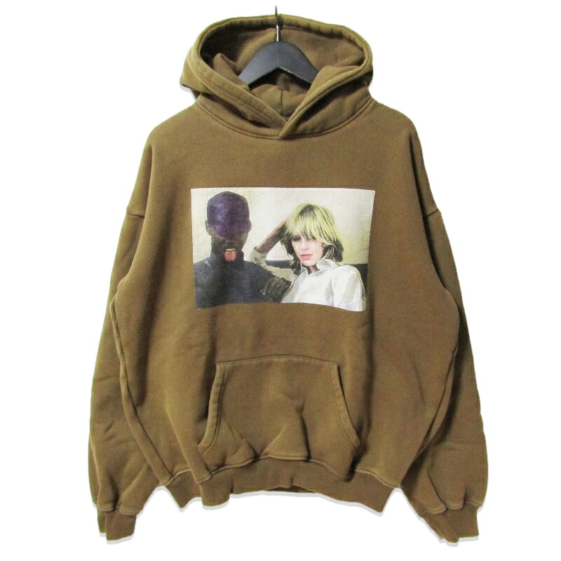 【中古】VIOLET x DAVID ENTH 相撲取り草 ティーシャツパーカー ON A VIOLET HIGH HOODIE デイビッドエンス 染めつける処理 赤銅色 M裏起毛 ヘビーウェイトメンズ 27112784 トップス-メンズファッション-パーカー