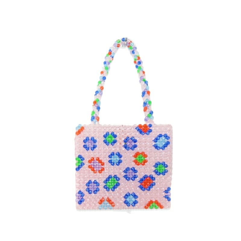 【中古】Susan Alexandra スーザンアレキサンドラ  Soraya Bag ビーズバッグ ソラヤ ハンドバッグ ピンク  バッグ 鞄 90010114