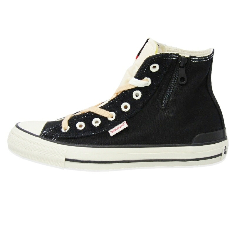 【中古】未使用 CONVERSE コンバース 26cm ALL STAR Z # HI BREAKFAST CLUB 1SE344 ブレックファストクラブ オールスター BLACK ハイカット コラボ キャンバス コンビ サイドジップ スニーカー 18001734