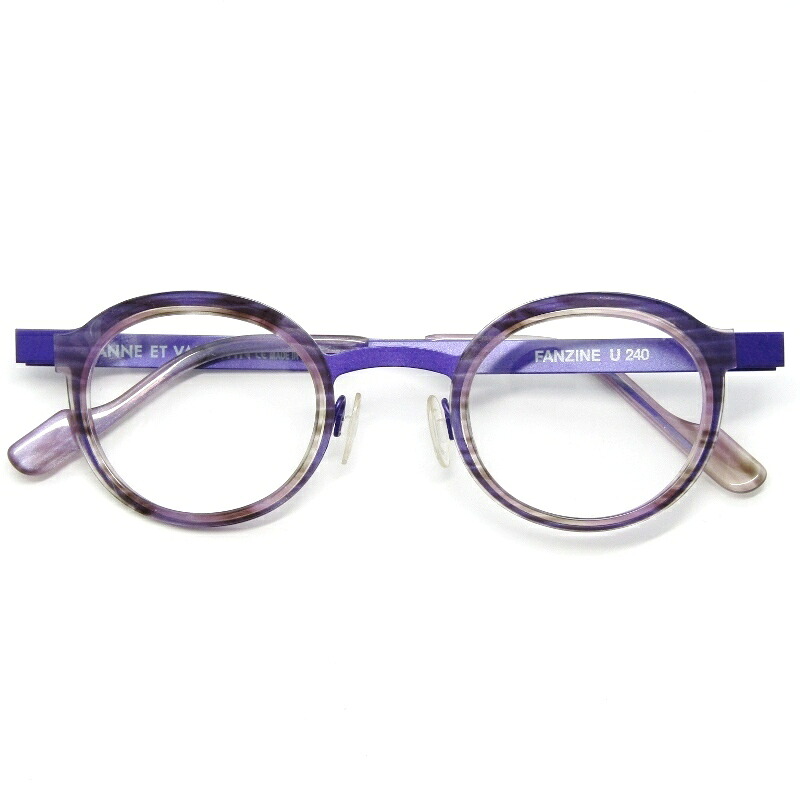 【中古】未当て嵌める ANNE ET VALENTIN アンバレンタイン 眼鏡ひな形 FANZINE フランス共和国製 気違いジン U240 相撲取り草/グレーササラウンド/オーバル 肌付き独居室 ワッパ 居敷き金属元素 金属元素 眼鏡 メガネ 黒眼鏡 61004832