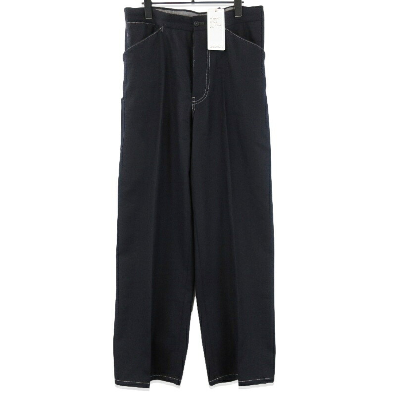 【中古】MAATEE&SONS マーティーアンドサンズ ワークパンツ MT5303-0215 25AW WORK PT シンチバック ネイビー 2メンズ 71015153