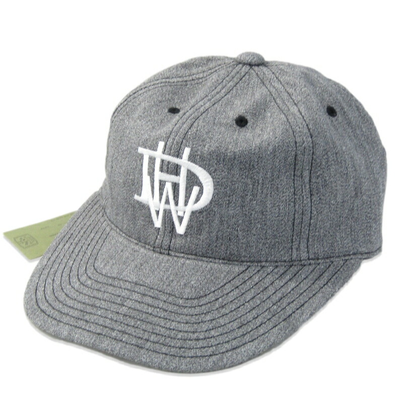 【中古】未使用 THE H.W.DOG\u0026CO. ドッグアンドコー ベースボールキャップ D-01032 40S BASEBALL CAP 25SS ブラック グレー 38 シャンブレー 帽子 90010132