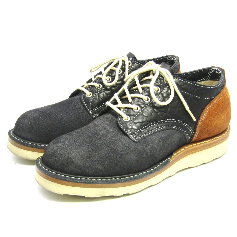 【中古】美品 WHITE'S BOOTS ホワイツ US10F 28cm ワークブーツ ノースウエスト オックスフォード シボ革 ブラックバイソン ラフアウト 300M-1PC Northwest Oxford ビブラムソール コンビ 2025年製 シューズ 35005319