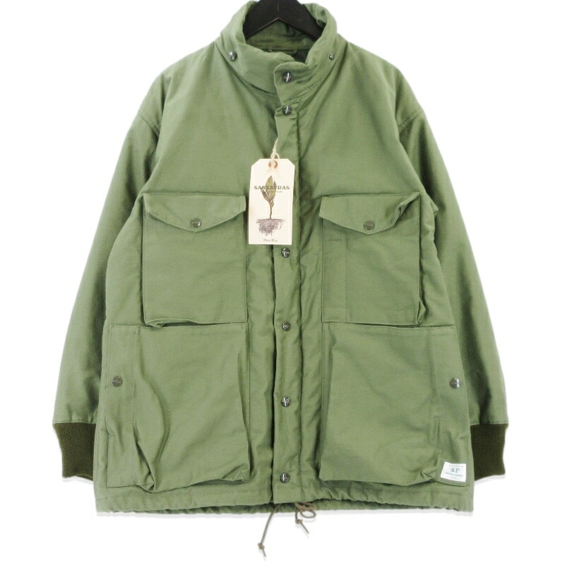 【中古】未使用 SASSAFRAS ササフラス D/C Armor Breaker SF-252263 Back Satin ディグスクルーアーマーブレイカー オリーブ S メンズ 99000481 29,250円