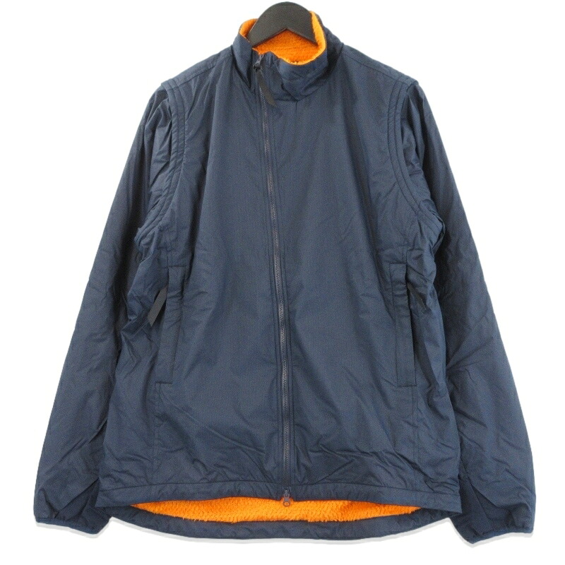 【中古】未使用 山と道 ヤマトミチ Light Alpha Vest/Jacket UNISEX ライトアルファベスト ジャケット デタッチャブル 2WAY Navy M メンズ 70017561