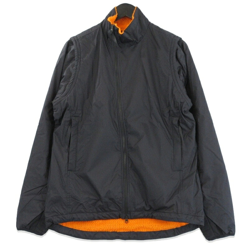 【中古】未使用 山と道 ヤマトミチ Light Alpha Vest/Jacket UNISEX ライトアルファベスト ジャケット デタッチャブル 2WAY Black S メンズ 70017564