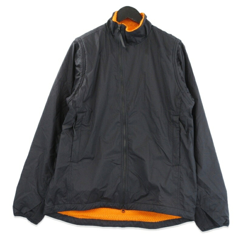 【中古】未使用 山と道 ヤマトミチ Light Alpha Vest/Jacket UNISEX ライトアルファベスト ジャケット デタッチャブル 2WAY Black M メンズ 70017566