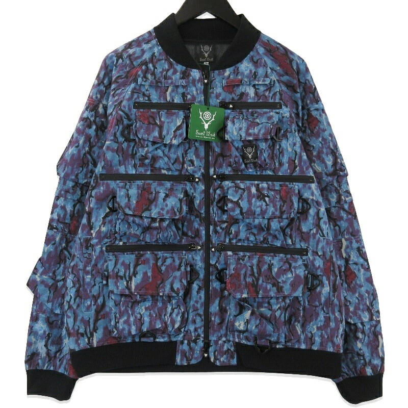【中古】未使用 South2 West8 サウスツーウエストエイト 2WAYジャケット MR702 Multi-Pocket Zipped 2Way Jacket Poly Camo Printed SStretch Twill 日本製メンズ 71015232