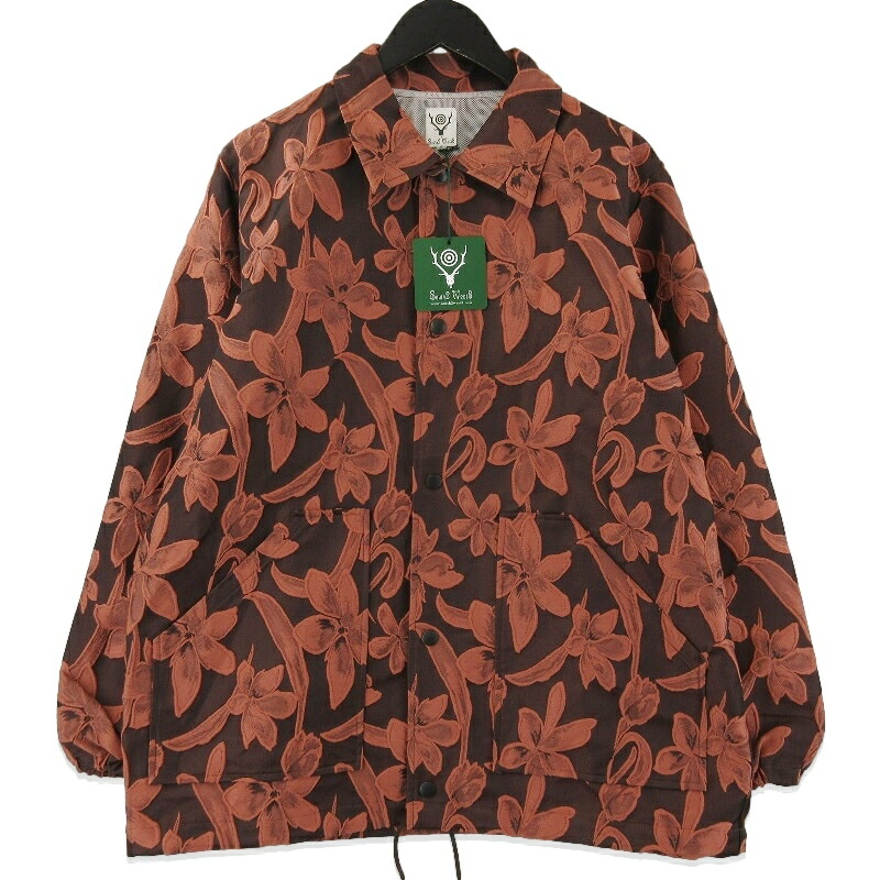 【中古】未使用 South2 West8 サウスツーウエストエイト コーチジャケット MR733 Coach Jacket PE/N/PU Botanical Jq 日本製 Old Rose Sメンズ 71015234