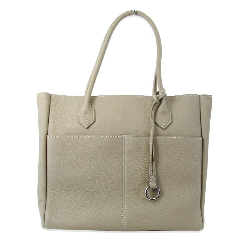 【中古】美品 Flathority フラソリティ トートバッグ コインブラトート M Coimbra Tote CF-103 商行為御徒面子 トープ  御徒面子 鞄 61004983