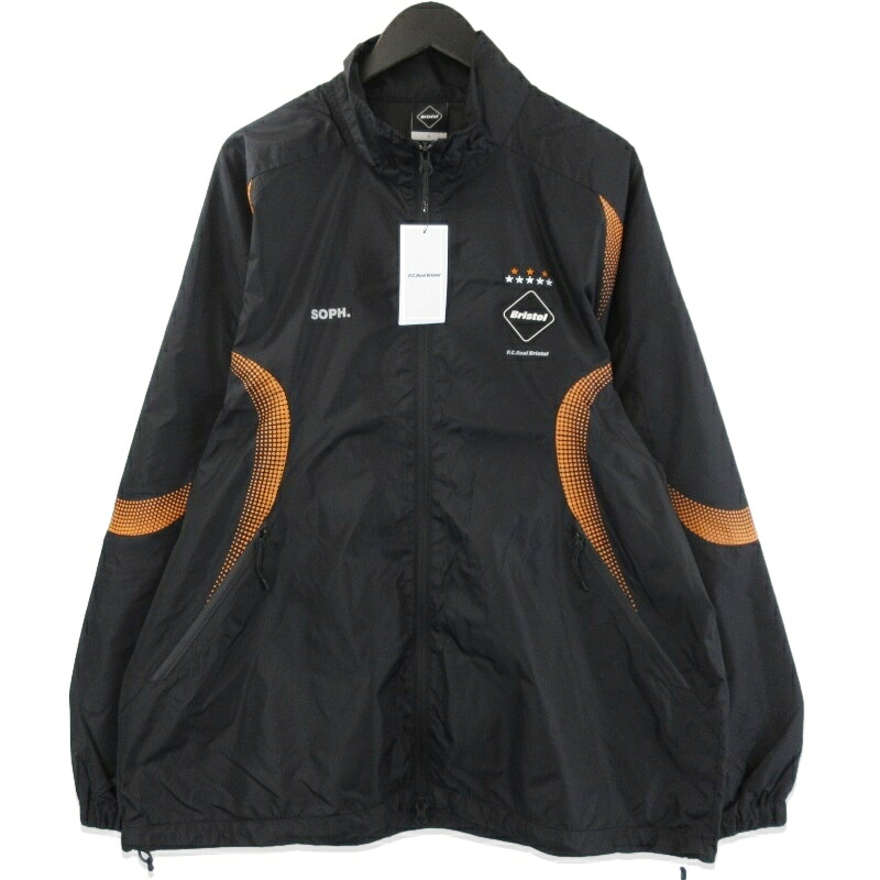 【中古】未使用 F.C.Real Bristol エフシーレアルブリストル スタンドカラー プラクティスジャケット FCRB-250009 25SS BLACK Lナイロンジャケット STAND COLLAR PRACTICE JACKETメンズ 71015294
