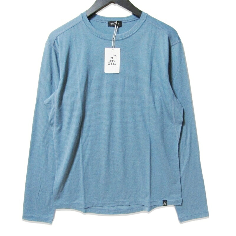 【中古】未使用 STATIC スタティック M's All Elevation LS 25 35215 長袖Tシャツ Blue Slate Sオールエレベーションロングスリーブシャツメンズ 27113120