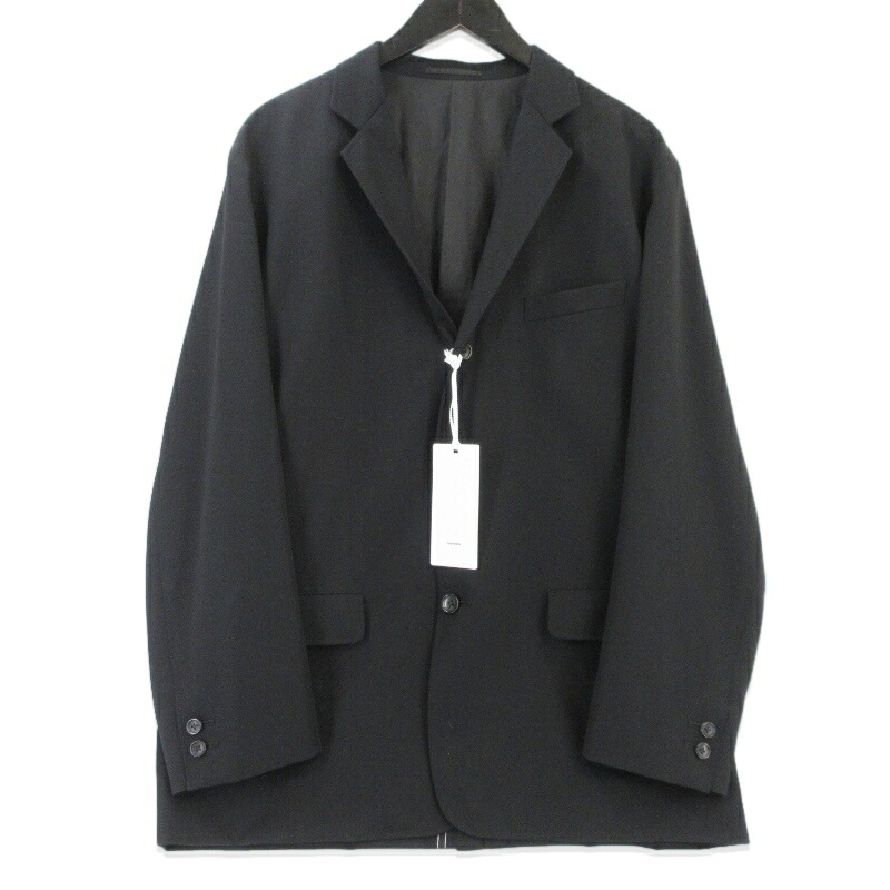 【中古】Graphpaper グラフペーパー テーラードジャケット GM203-20104B 20AW selvage wool Jacket 日本製 3Bジャケット ブラック 黒 1 メンズ 99000565