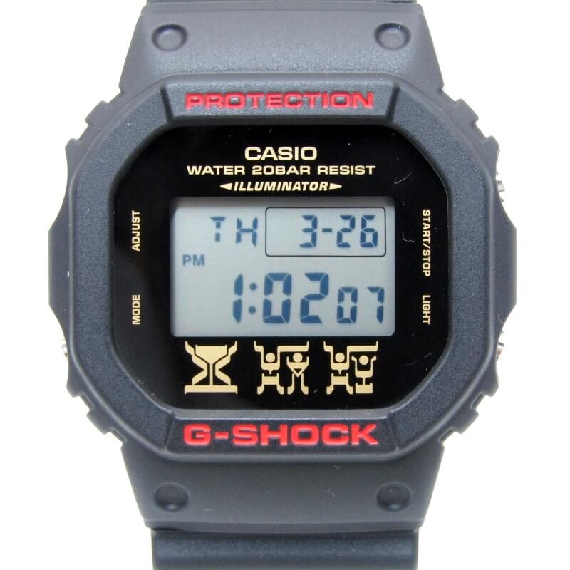 【中古】美品 CASIO G-SHOCK Gショック DW-5600X 仮面ライダークウガ 本体のみ 25周年 限定コラボ デジタル ブラック 黒 カシオ 腕時計 28012239