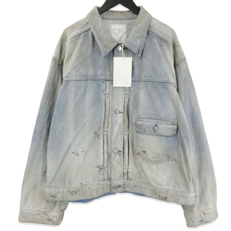 【中古】未使用 ANCELLM アンセルム AGING DENIM JACKET ANC-JK62-STD デニムジャケット ヴィンテージ加工 日本製 インディゴ 3メンズ 71015330
