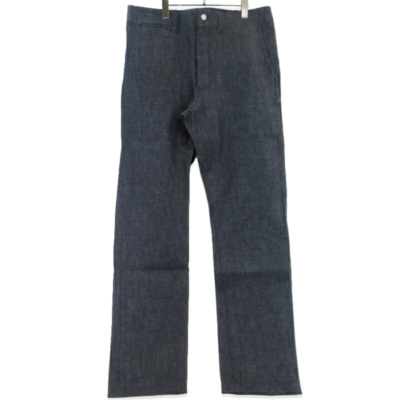 【中古】未当て嵌める SASSAFRAS ササフラス ジーンズ スプレイヤーパンツ 空想科学小説-252294 Sprayer Pants 名取り草飛球 テーパード インディゴ L 13.5薬局衡オンス メンズ 99000628