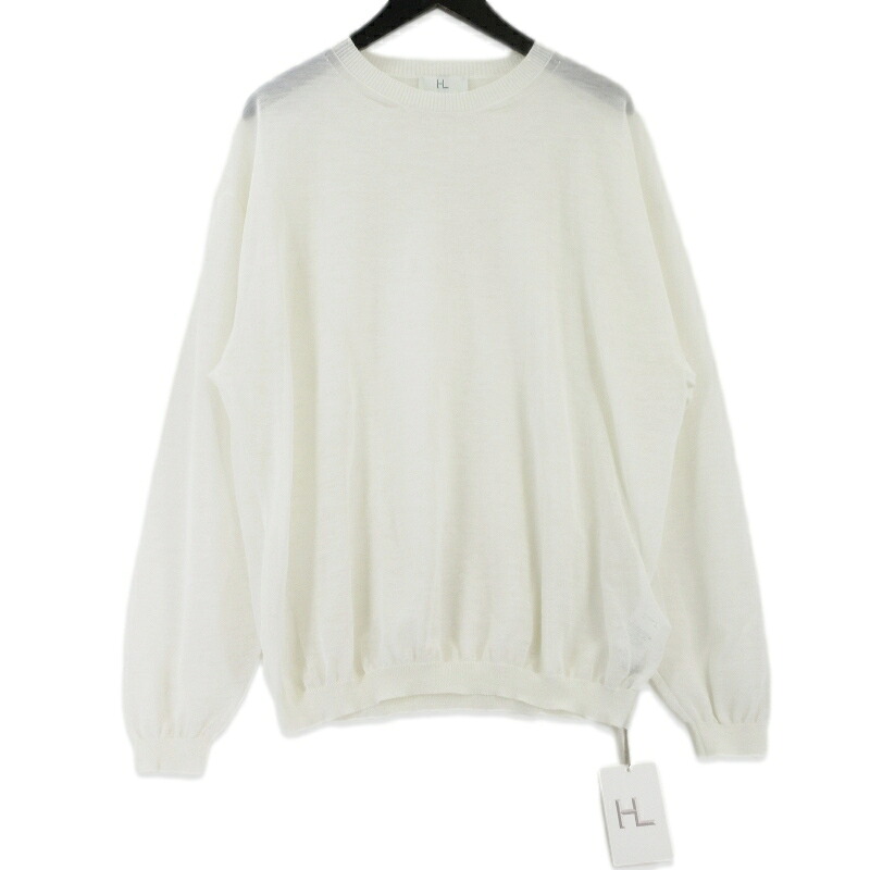 【中古】HERILL ヘリル ラミーデッドストックセーター 25-080-HL-8180-10 Ramie Deadstock Sweater リネン ホワイト 白 1 メンズ 99000638
