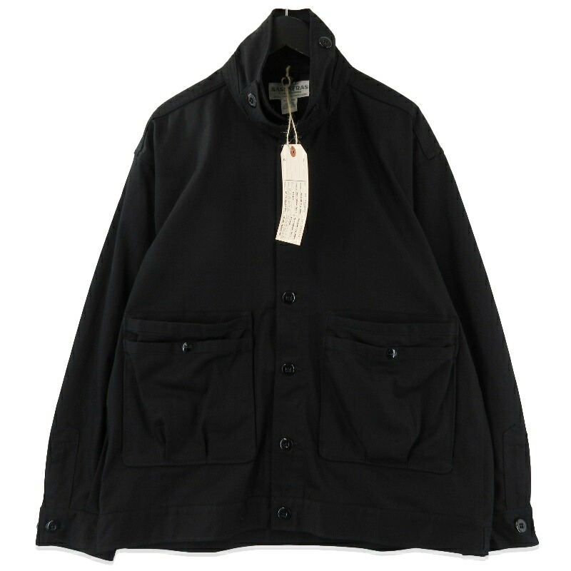 【中古】未使用 SASSAFRAS ササフラス オーバーグロウントラッグジャケット SF-252272 Overgrown Trug Jacket ブラック 黒 Lヘリンボーンツイルメンズ 71015353 24,480円